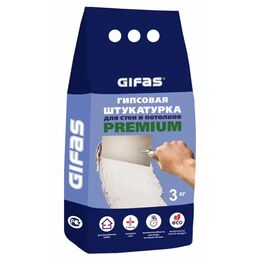 Штукатурка гипсовая Gifas Premium 3 кг