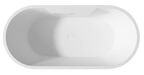 Ванна акриловая Abber 150x70 AB9299-1.5 белая с каркасом в комплекте