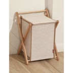 Корзина с крышкой Casy Home For Professionals, цвет молочный