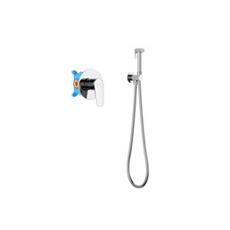Встраиваемый смеситель с гигиеническим душем Aquatek Бетта AQ1119CR хром