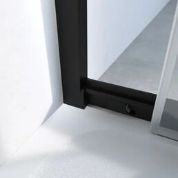 Комплект профилей и фурнитуры для раздвижной душевой двери Sensea Easy 120 см цвет черный