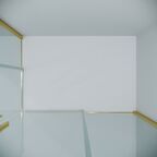Душевой уголок Grossman Galaxy 100x80 300.K33.01.1080.32.00 без поддона, стекло прозрачное, профиль золото сатин