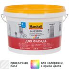 Краска фасадная Marshall Maestro матовая прозрачная база BC 2.5 л