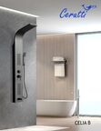 Душевая панель Ceruttispa Celia b CT10401 с изливом, черная