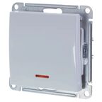 Выключатель встраиваемый Systeme Electric W59 1 клавиша с подсветкой, цвет белый