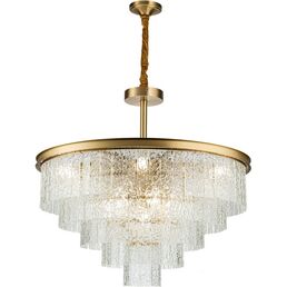 Потолочная люстра каскадная на штанге Belfast Harland 6308-8 BR CL