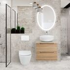 Унитаз подвесной BelBagno Tre BB8001CHR/SC c креплением и сиденьем дюропласт soft close