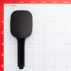 Лейка для душа ARGOtech Flash 130х100 мм 3 режима без шланга пластик черная (AGD 20.1316 B)