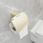 Держатель для туалетной бумаги Fixsen Trend Gold FX-99010, с крышкой, цвет золотой