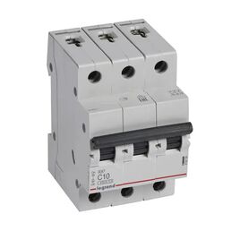 Автоматический выключатель Legrand RX3 3P C10 А 4.5 кА