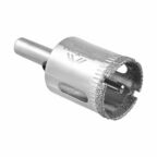 Коронка по стеклу и керамике VertexTools 25X55 с центрирующим сверлом CRv