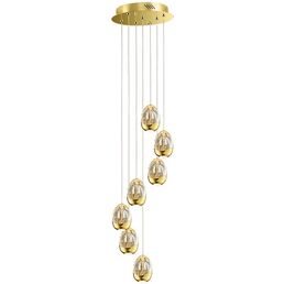 Каскадный подвесной светодиодный светильник MD13003023-7A Illuminati Terrene Gold