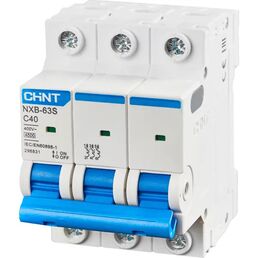 Автоматический выключатель CHINT NXB-63S 3P C40 А 4.5 кА
