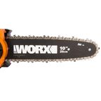 Пила цепная аккумуляторная WORX WG322E.1, 20В, 25 см, 2Ач х1 и ЗУ