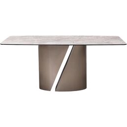 57EL-94100 Стол обеденный серый керамика 240*100*75см Garda Decor