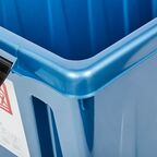 Контейнер Rox Box 58x35x39 см 70 л пластик с крышкой и роликами цвет синий