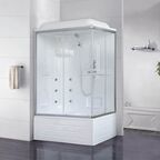 Душевая кабина Royal Bath 100х80 RB8100BP2-T-L стекло прозрачное, профиль белый