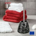 Ерш для унитаза, 37см, Spirella Etna Glitter, пластик, цвет черный