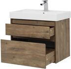 Комплект мебели Aquanet Nova Lite 76 см подвесной (тумба с раковиной и зеркалом)