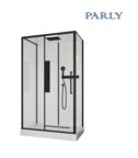 Душевая кабина Ceruttispa 120x80 AMI120 стекло прозрачное, профиль черный