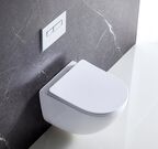 Подвесной унитаз BelBagno Amanda  P-trap BB051CHR без сиденья, с закрытым дном