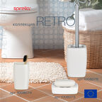 Ерш для унитаза Spirella Retro, белый