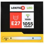 Лампа светодиодная Lexman Clear E27 220 В 9 Вт шар 1055 лм теплый белый цвета света