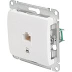 Розетка компьютерная встраиваемая Systeme Electric Glossa RJ45 cat 5E цвет молочный