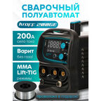 Сварочный аппарат полуавтомат Kroff 200GE с газом без газа 200 А, электроды 1.6-4 мм, проволока 0.8-1.0 мм, инверторный