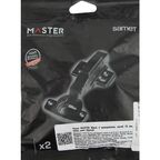 Петля мебельная вкладная с доводчиком Samet Master Black 95° с изгибом 18 мм