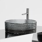 Раковина накладная Ceramica Nova Cristal 36 см CN6060 черная