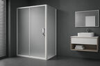 Душевой уголок Royal Bath Accord 170х110 RB 11170HPS-C стекло матовое, профиль белый