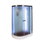 Душевая кабина AvaCan 120x90 D012SRLED стекло матовое, профиль хром, правая