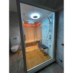 Душевая кабина с финской сауной Frank F-907 R 170x120