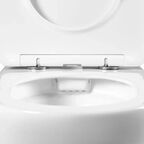 Подвесной унитаз Aquatek Оберон AQ1363W-00 36 см, белый, с крышкой микролифт