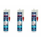 Герметик силиконовый санитарный Tytan Professional прозрачный 280 мл (3 шт.)