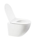 Унитаз подвесной WeltWasser WW MERZBACH 043 XL GL-WT безободковый, с сиденьем микролифт, белый глянцевый