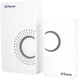 Звонок дверной беспроводной Электрический мелодий с питанием от батареек Feron E-373 23686