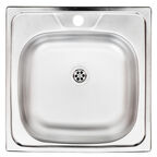 Мойка для кухни Ukinox Классика 48х48х14,5 см врезная сталь (CLM480.480---4K OC)