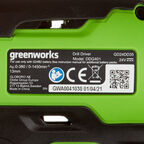 Дрель-шуруповерт аккумуляторная бесщеточная Greenworks GD24AG 24 В без АКБ и ЗУ (3704007)