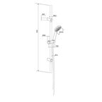 Душевой гарнитур Damixa Willow 921310200LM 1 режим цвет белый