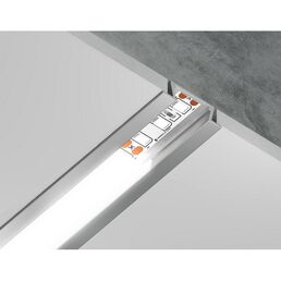 Алюминиевый профиль встраиваемый для светодиодной ленты до 11мм Ambrella Illumination GP1001AL