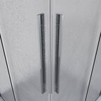 Душевой уголок Niagara Nova 80x80 NG-3622-34 стекло шиншилла, профиль хром, без поддона