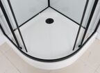 Душевая кабина Frank F400 Black 100x100 без крыши