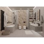 Плитка настенная Керамин Студио 60x30 см 1.98 м² матовая цвет серый бетон