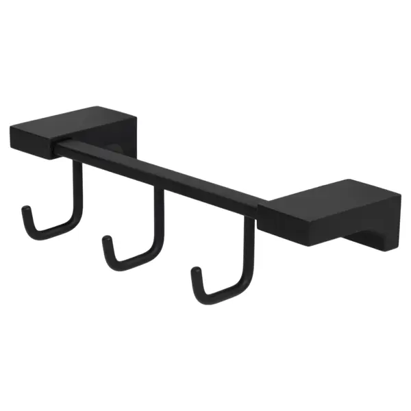 Вешалка Swensa Lucid SWR-5400-10-BLK, металл, 3 крючка, цвет черный