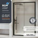 Душевая дверь в нишу складная RGW PA-21-B (1190-1220) см Черный 06082112-14