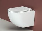 Комплект 4в1 Унитаз подвесной с сиденьем Ceramica Nova CN3009_1001M_1000 белый + Система инсталляции + кнопка