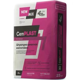 Штукатурка цементная Newmix Cemplast 25 кг