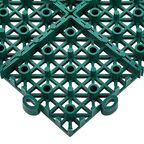 Модульное покрытие Pol Plast 30x30x1.1 см 9 шт 0.81 м² цвет зеленый